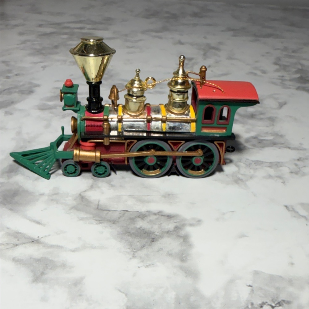 Vintage AGC Inc Decorative Steam Locomotive Train Figurine Holiday Decor